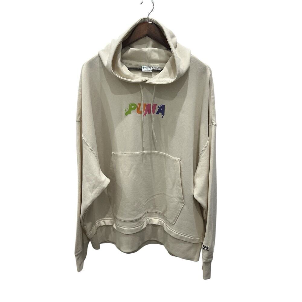Puma Men’s Downtown Graphic Hoodie TR Ivory glow -2 Base Size XXL